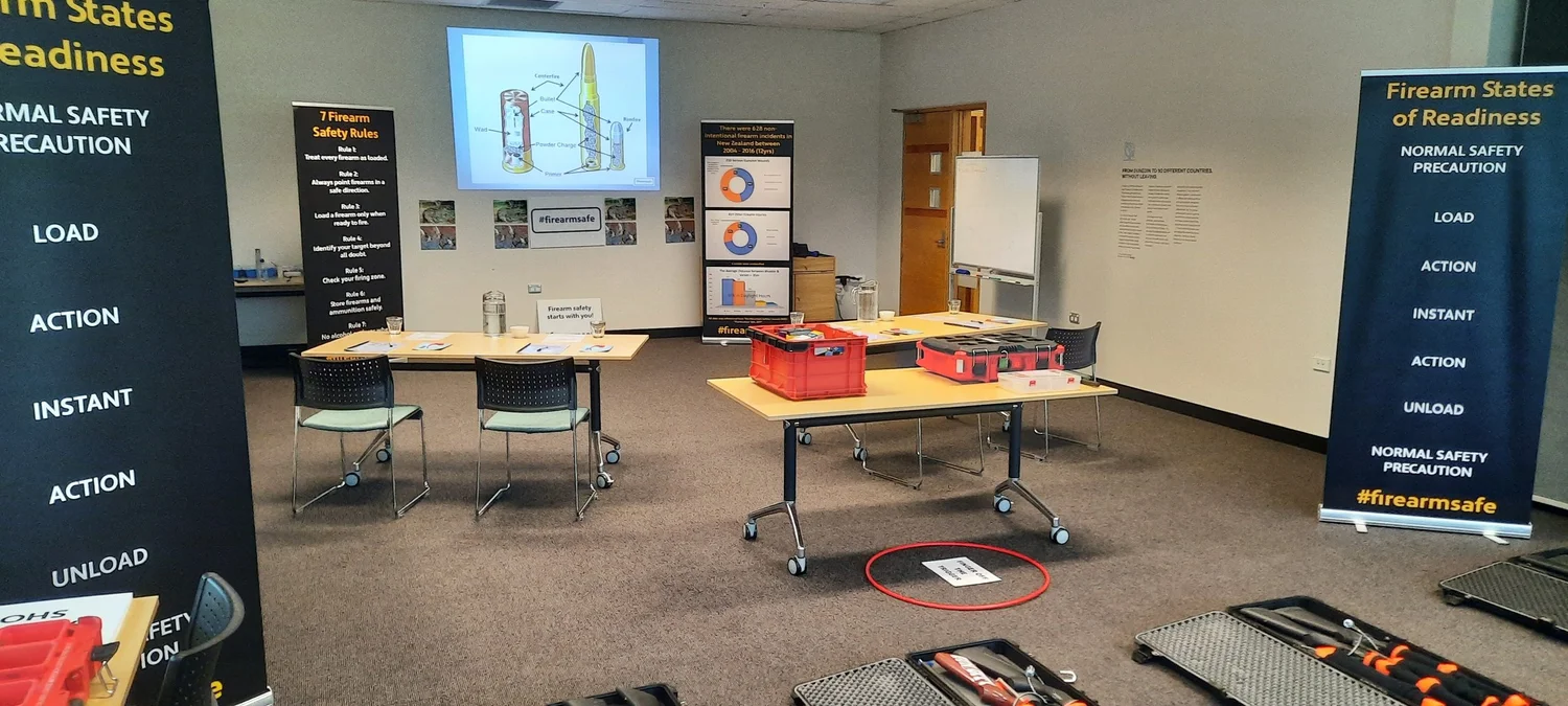 A mobile Firearmsafe classroom